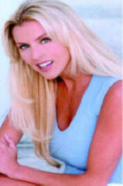 Hair extensions added by Bobbi Russell enable Amy to change her look according to her mood. This picture shows her with a more casual look.